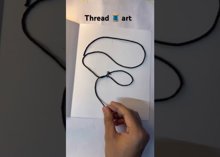 THREAD DRAWING #howtodraw #art #drawing #artist #shorts