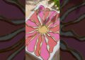 DIY Textured Flower Canvas Art | Wall Decor Under $5