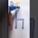 h 👉 #art #artist #drawing #letter #satisfying #shorts