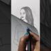 Long hair Girl Drawing 🩷#ytshorts #artist