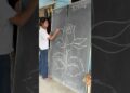 MOM rose 🌹 how to draw amazing rose drawing #shorts #art
