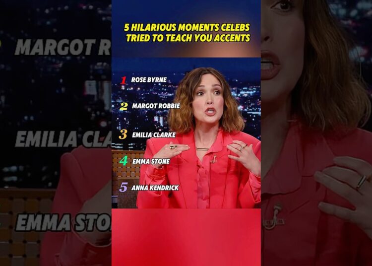 5 Hilarious Moments Celebs Tried to Teach You Accents #youtube #trending #celebrity #usa