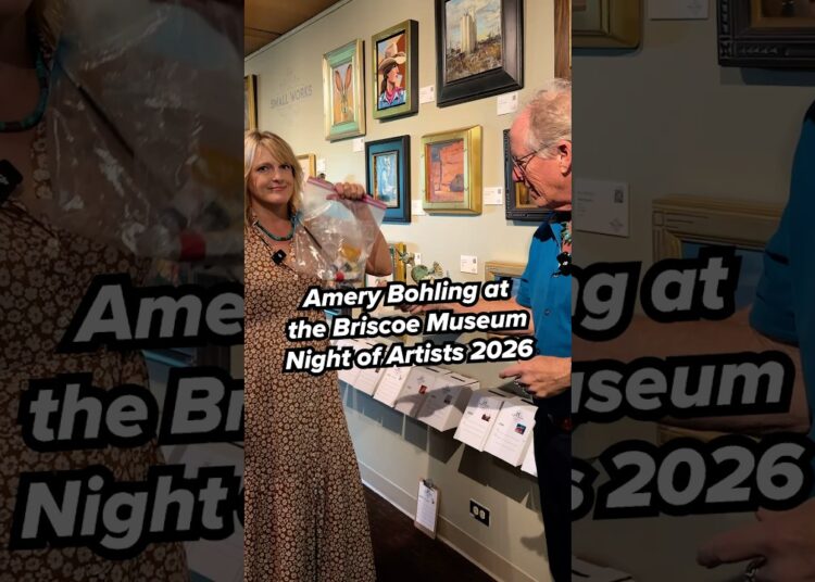 Amery Bohling at the 25th Briscoe Night of Artists