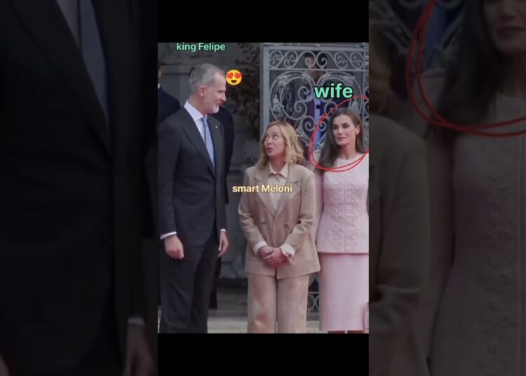 Meloni or Letizia? Who did King Felipe choose ✨#royal#letizia#felipe#international#new