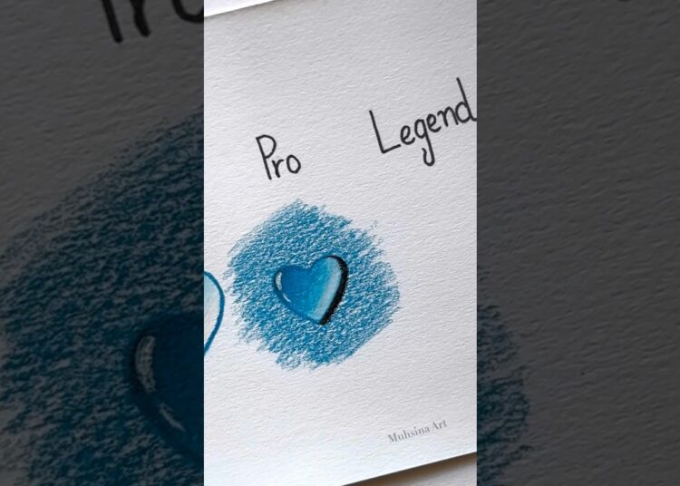 How to draw 3d heart #shorts #craft #art #drawing #crafts #satisfying