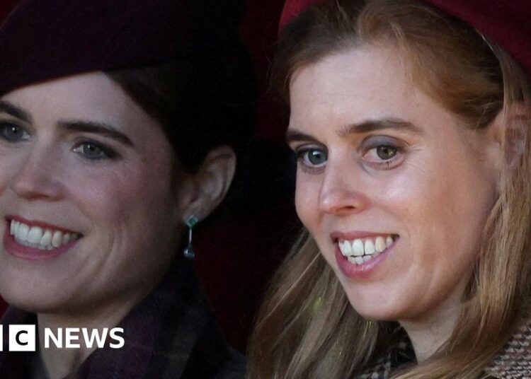 Princesses Beatrice and Eugenie will not attend Easter church service - BBC