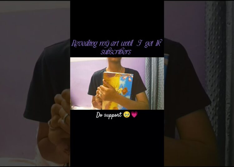 revealing my art until I get 1k subscribers #artshorts #art #drawing #artist #cute #animeeart #anime