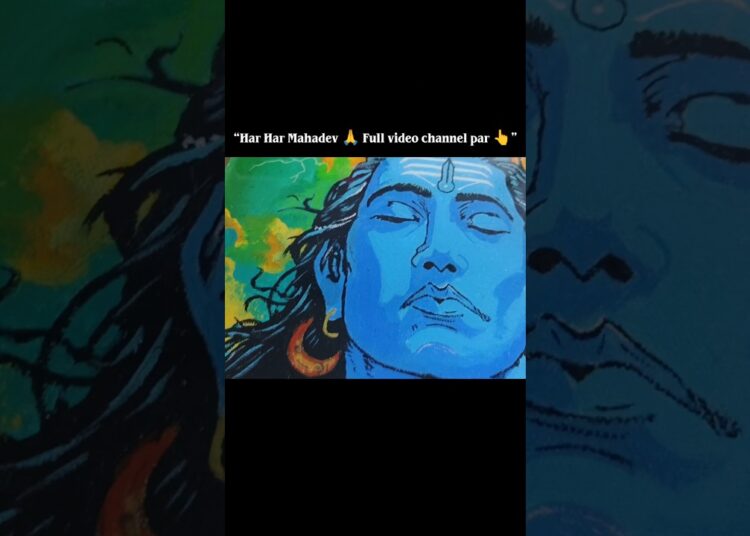 Rate my artwork 🎨🥺#art #artist #drawing #mahadev#shiv#shorts
