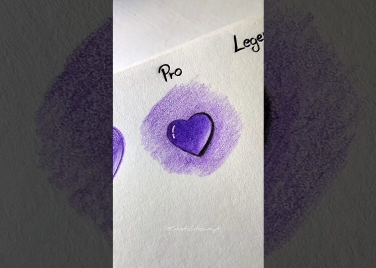 Heart drawing BEGINNERS to LEGEND#howtodraw #art #drawing #artist #shorts