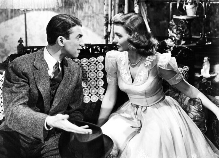 James Stewart and Donna Reed in 'It's a Wonderful Life'