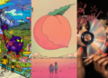 Split Image Of Cover Art For Flying Lotus; Gnarles Barkley; Ty Dolla $ign