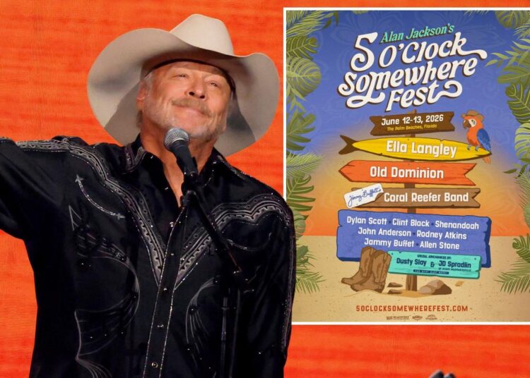 Alan Jackson Reveals New Country Music Festival In Florida