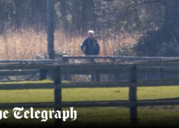 Andrew Mountbatten-Windsor seen for first time since arrest last month