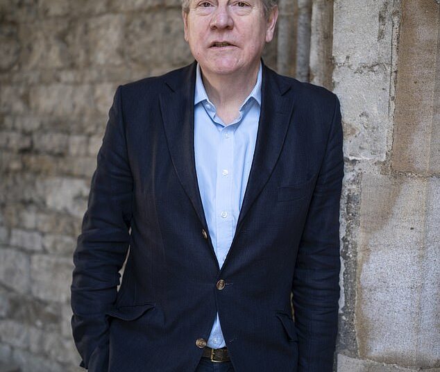 Royal biographer Andrew Lownie is photographed at the Oxford Literary Festival yesterday