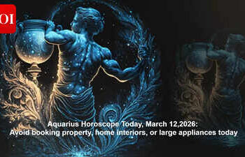 Aquarius Horoscope Today, March 12,2026: Avoid booking property, home interiors, or large appliances today