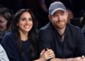 Meghan, Duchess of Sussex and Prince Harry, Duke of Sussex attend the 75th NBA All-Star Game at Intuit Dome on February 15, 2026 in Inglewood, California