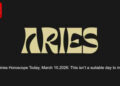 Aries Horoscope Today, March 10,2026: This isn’t a suitable day to invest