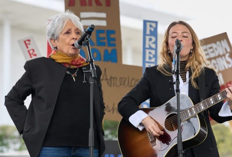 Artists, celebrities protest outside Kennedy Center against Trump takeover