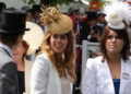 Princess Beatrice and Princess Eugenie at day five of Royal Ascot in 2010. By: MEGA