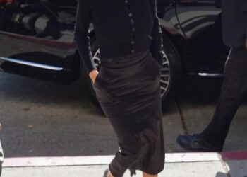 Bianca Censori dressed down in a smart black outfit ahead of her court appearance.