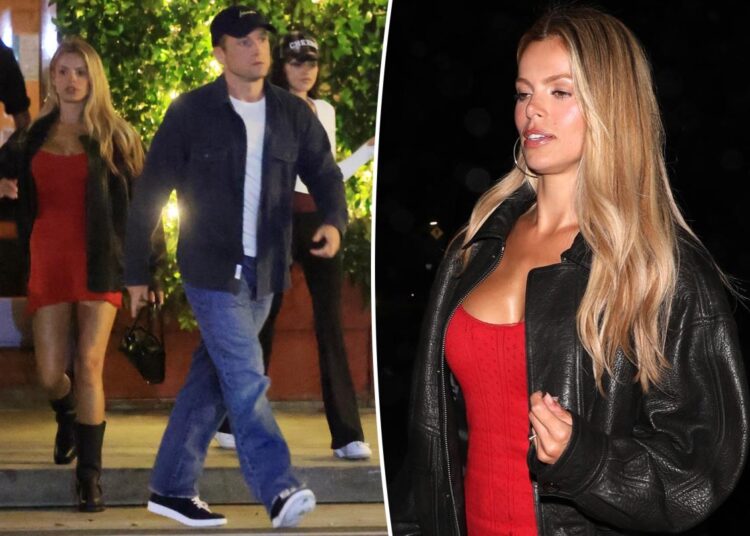 Brooks Nader and Taron Egerton step out for low-key dinner date