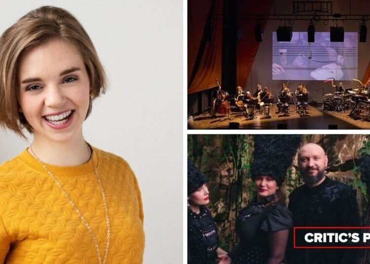 L-R (clockwise): Violinist and Music in the Afternoon Artistic Director Amy Hillis (Photo: Brent Callis); Ensemble Contretemps (Photo courtesy of the artists); Ukrainian quartet DakhaBrakha (Photo courtesy of the artists)