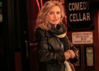 Cameron Diaz is seen filming at "The Sham" set in the West Village, Manhattan