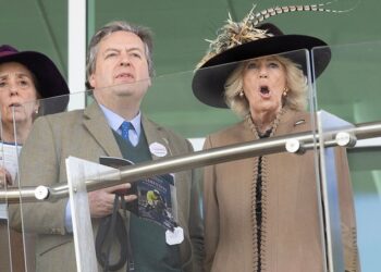 Camilla put on a very animated display while watching the races on the second day of Cheltenham Festival