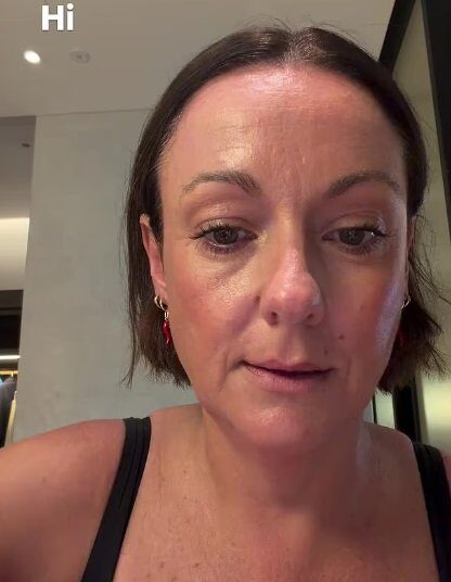 The 43-year-old Aussie comedian took to Instagram on Tuesday to promote her makeup brand and alluded to the breakup by joking that she was only “going to talk about the mascara.”
