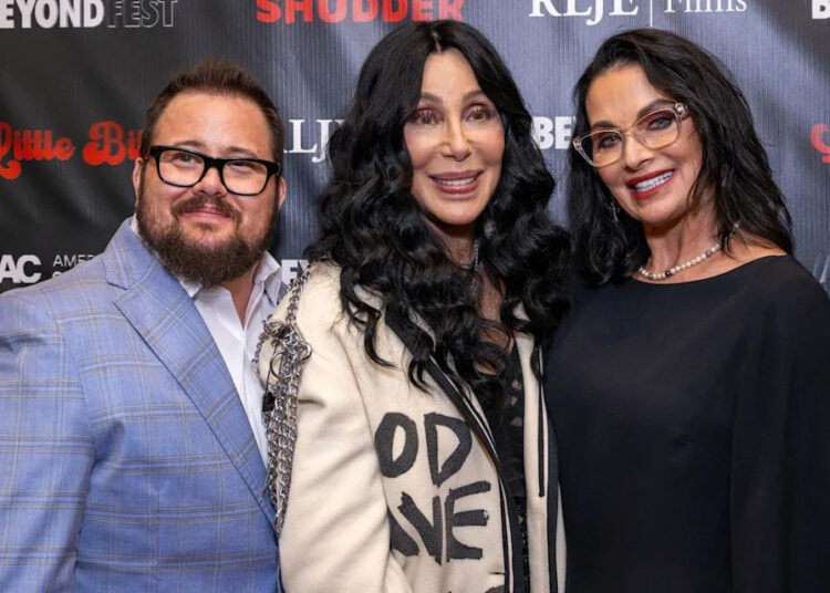Chaz Bono, Cher, and Shara Blue Mathes in 2024Credit: Amanda Edwards/WireImage
