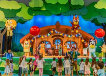 Bluey's Best Day Ever! celebrates the heart and humor of the critically acclaimed animated series in the Fantasyland Theatre in Disneyland park in Anaheim, Calif., beginning March 22, 2026. (Christian Thompson/Disneyland Resort)