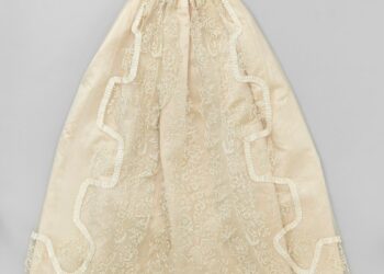 The 185-year-old cream silk christening gown