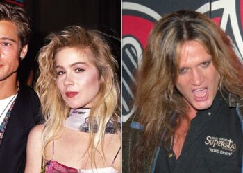 Brad Pitt, Christina Applegate and Sebastian Bach.