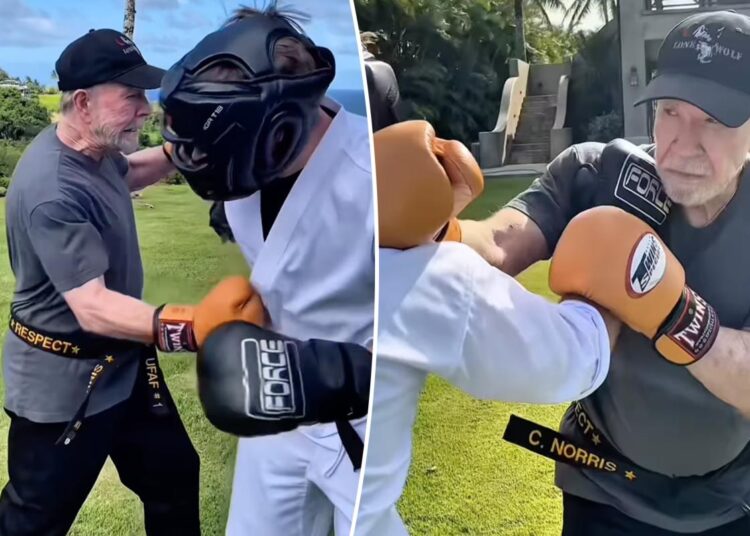 Chuck Norris put fighting skills on display in final Instagram post days before death