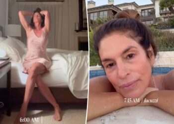 Cindy Crawford roasted over morning routine