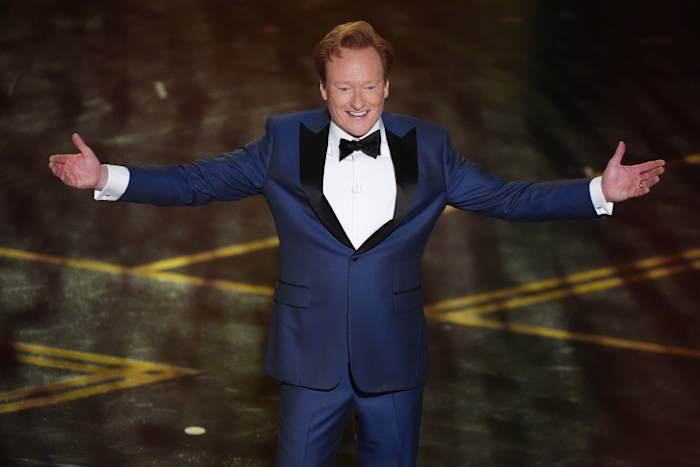 Conan O'Brien plays Aunt Gladys and takes opening shots at AI and Chalamet to open 2026 Oscars