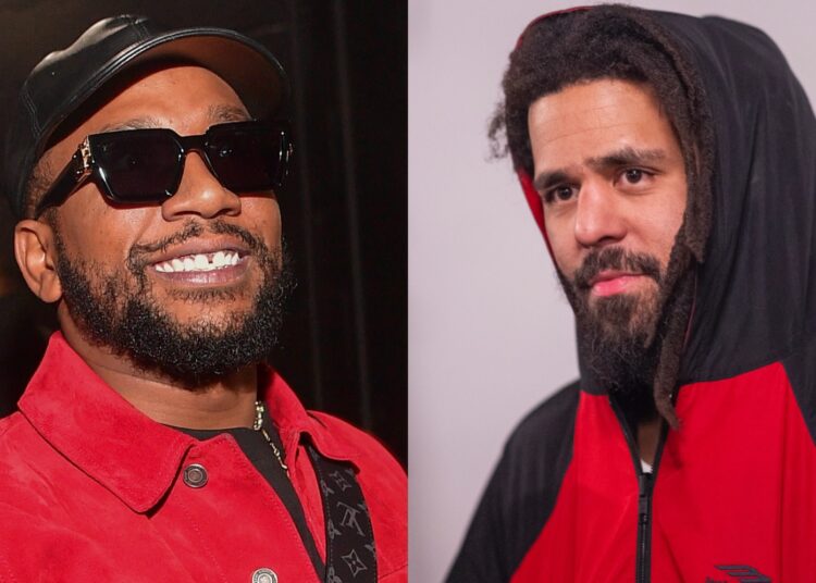 (L-R) CyHi the Prynce and J. Cole.