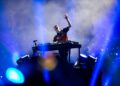 Illenium performs at Allegiant Stadium in Las Vegas, Saturday, July 3, 2021. (Erik Verduzco / L ...