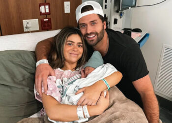 Taylor Frankie Paul and Dakota Mortensen with their newborn son Ever Mortensen in March 2024Credit: Dakota Mortensen/ Instagram