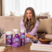Danielle Fishel poses with Lysol Lavender & Cotton Blossom productsCourtesy