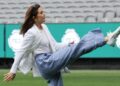 Danish royals spotted scoring goals at MCG during visit in Melbourne