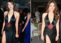 Elizabeth Hurley then and now