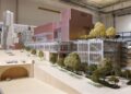 A model of architect Frank Gehry's design of an addition for Colburn School.
