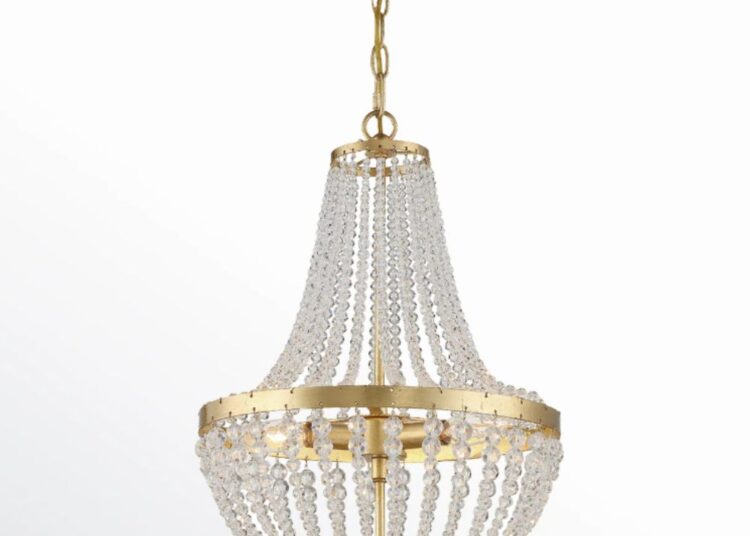 gold crystal chandelier