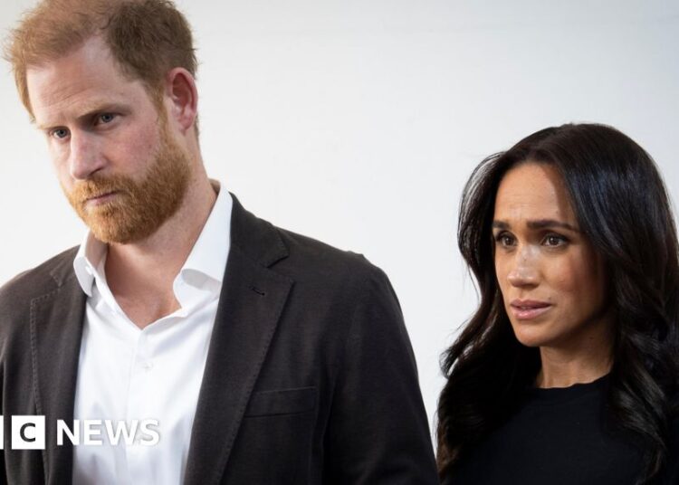 Harry and Meghan accuse royal author of 'deranged conspiracy' - BBC