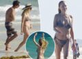 Heather Graham, 56, takes a dip in striped bikini during Mexico getaway