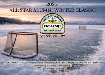 Hockey legends and music stars in Délı̨nę this weekend