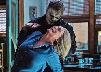 Jamie Lee Curtis and James Jude Courtney in 'Halloween Ends'Credit: Ryan Green/Universal Pictures