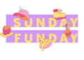 Sunday Funday infobox logo with colorful spot illustrations