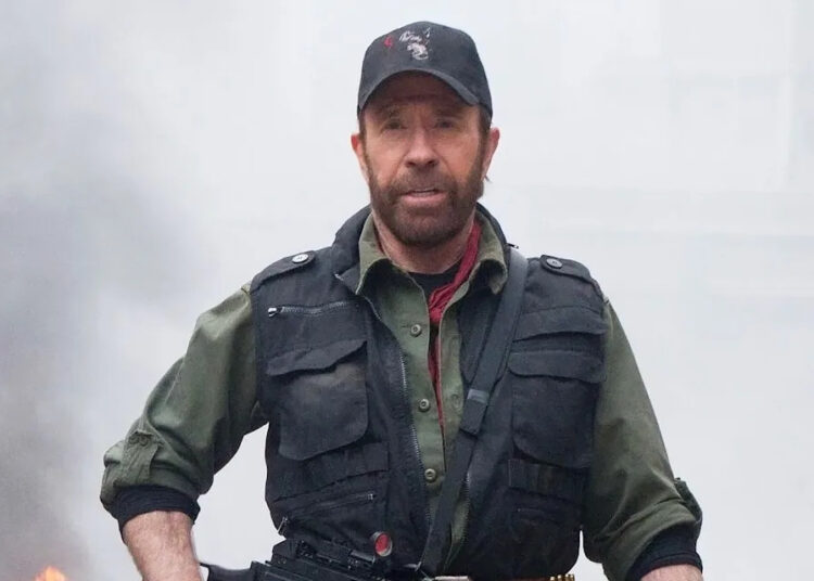 Chuck Norris The Expendables 2Credit: Millennium Films/Kobal/Shutterstock